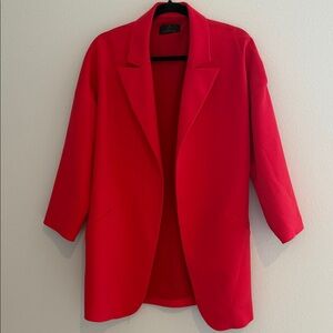 Chic Red Women's Blazer